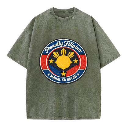 Radiant Philippine Heritage - Vintage T-shirt - Army Green