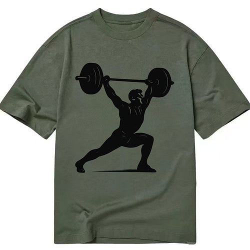 Weightlifter doing overhead snatch - Classic T-shirt