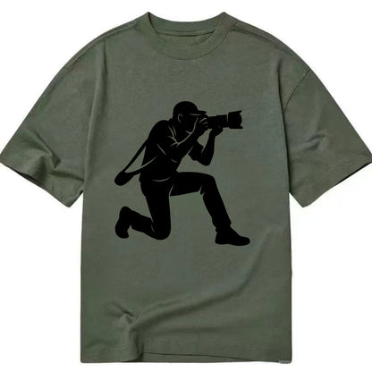 Photographer capturing perfect shot - Classic T-shirt - Army Green