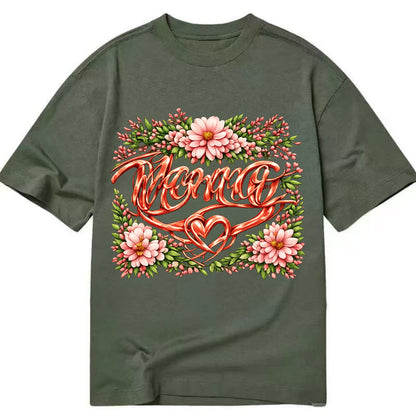 Mama Script - Classic T-shirt - Army Green
