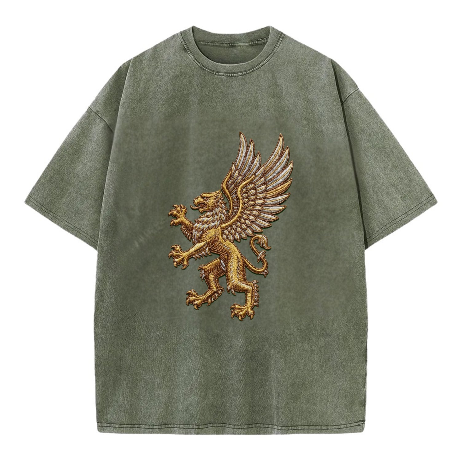 Griffin - Vintage T-shirt - Army Green