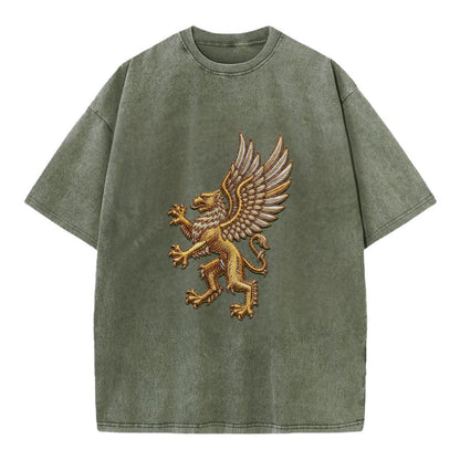 Griffin - Vintage T-shirt - Army Green