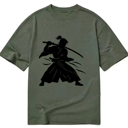 Japanese samurai sword draw - Classic T-shirt - Army Green