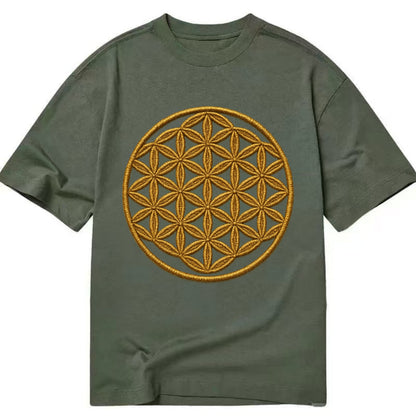 Flower of Life  - Classic T-shirt - Army Green