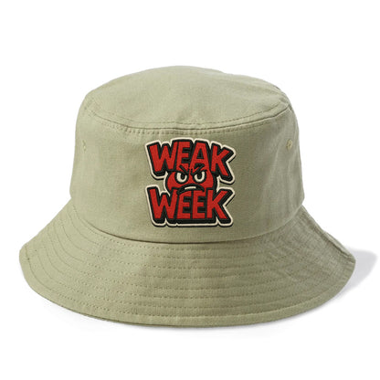 WEAK;WEEK WARRIOR Monday Blue Cap - Bucket Hat - Army Green
