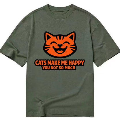 Feline Joy and Sassy Truths - Classic T-shirt - Army Green