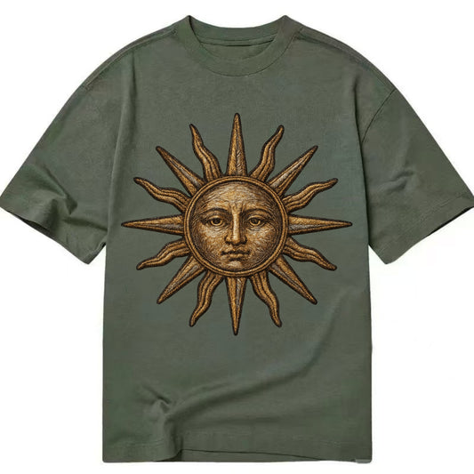 Sun Rays  - Classic T-shirt - Army Green