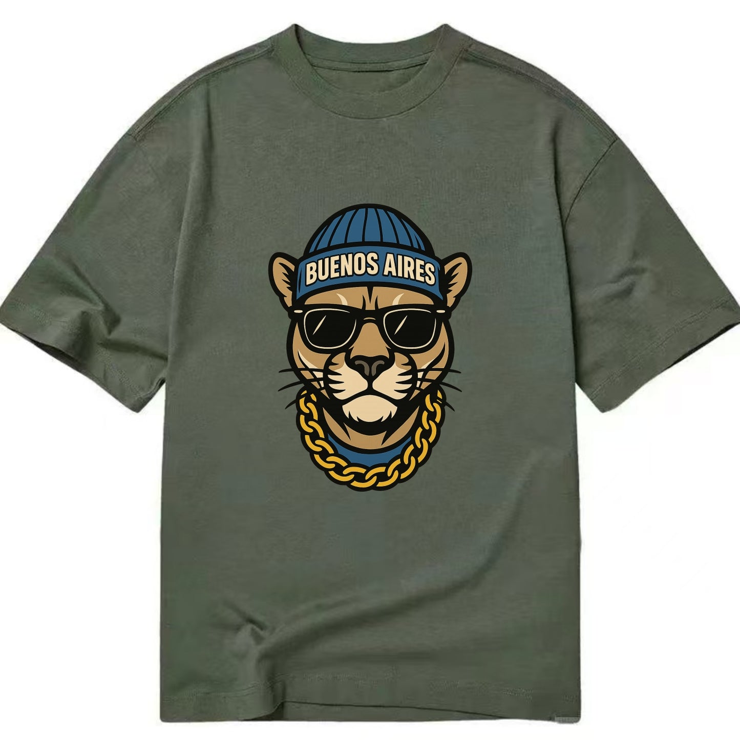 Buenos Aires Puma - Classic T-shirt - Army Green
