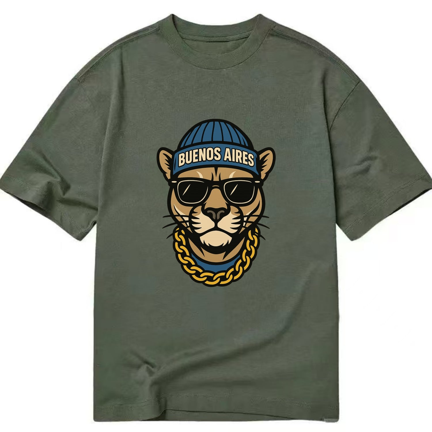 Buenos Aires Puma - Classic T-shirt - Army Green