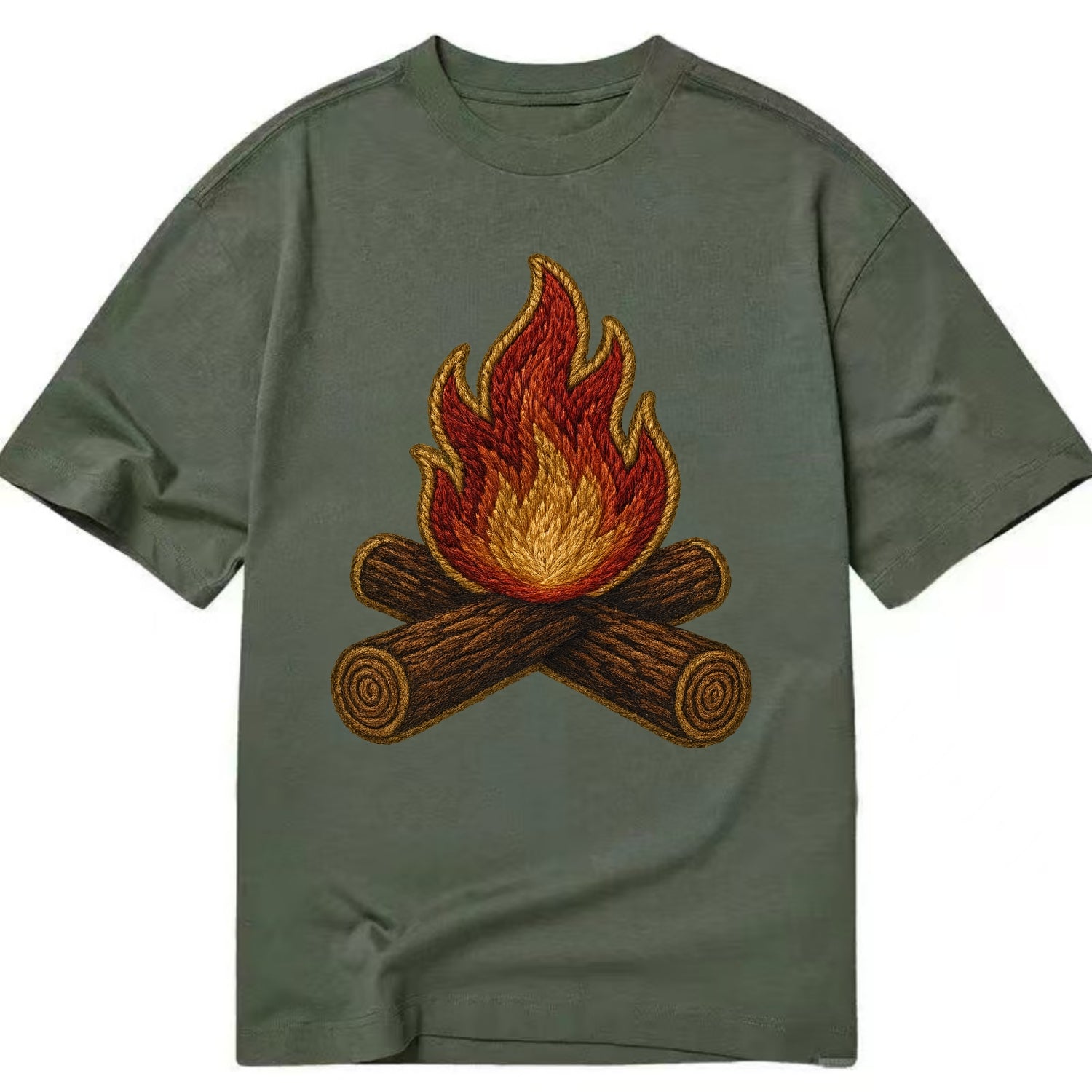 Campfire  - Classic T-shirt - Army Green
