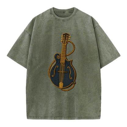 Mandolin  - Vintage T-shirt - Army Green