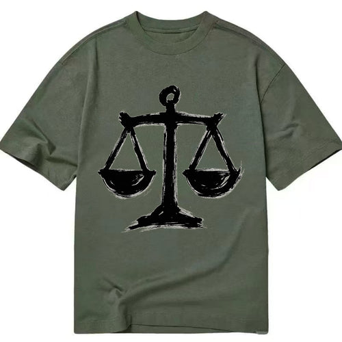 Scales of justice - equality and fairness bold ink style - Classic T-shirt