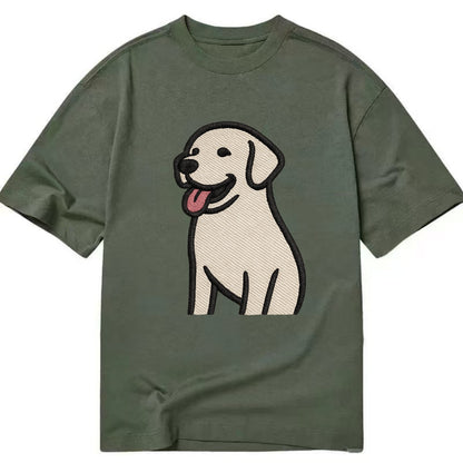 Labrador - Happy panting expression - Cl Classic T-shirt - Army Green