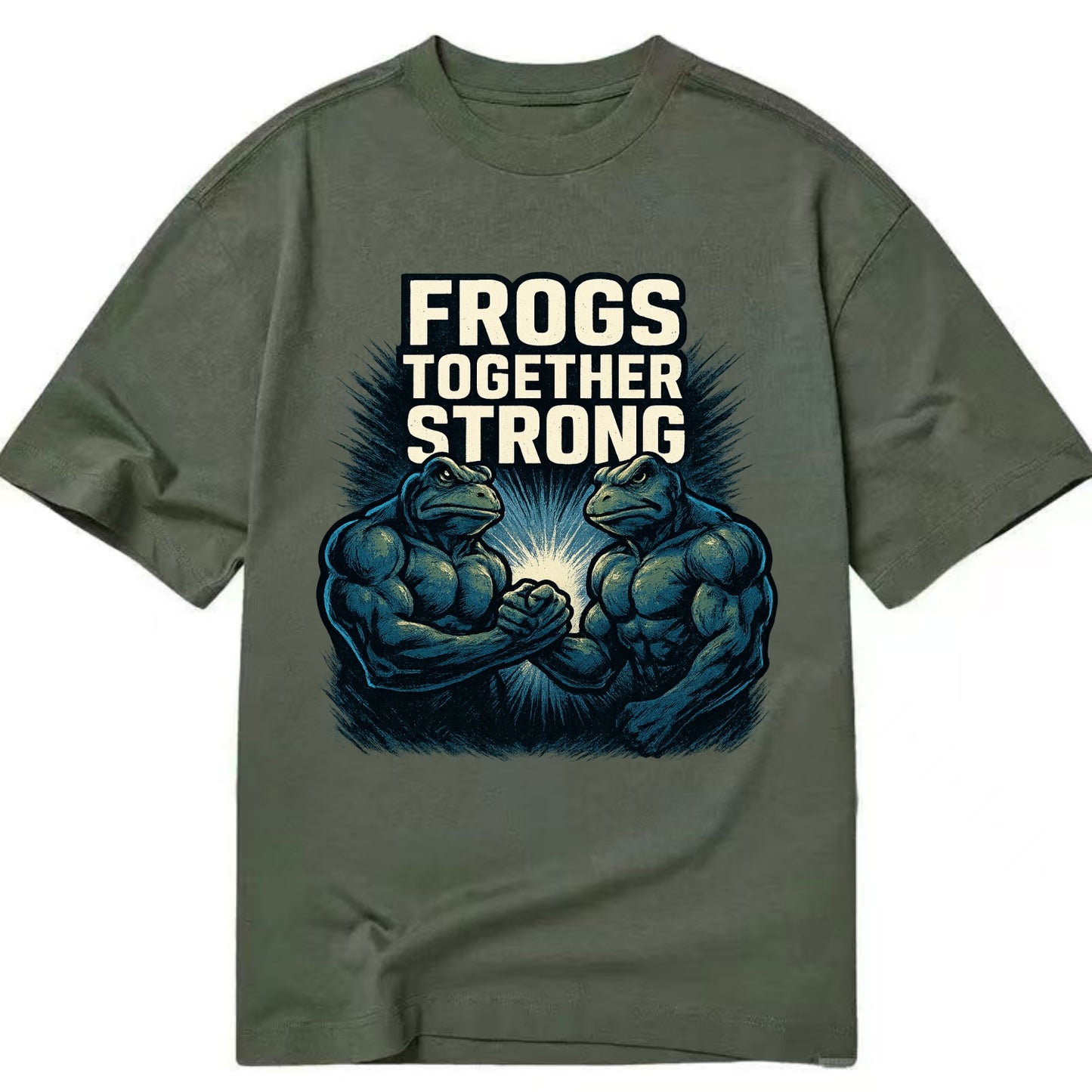 Frogs Together Strong 4 - Classic T-shirt - Army Green
