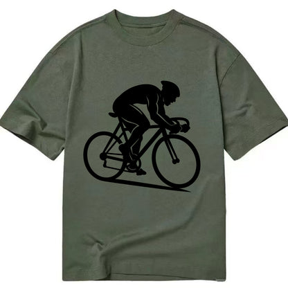 Sprint cyclist racing stance - Classic T-shirt - Army Green