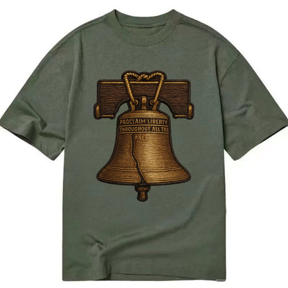 Liberty Bell  - Classic T-shirt - Army Green