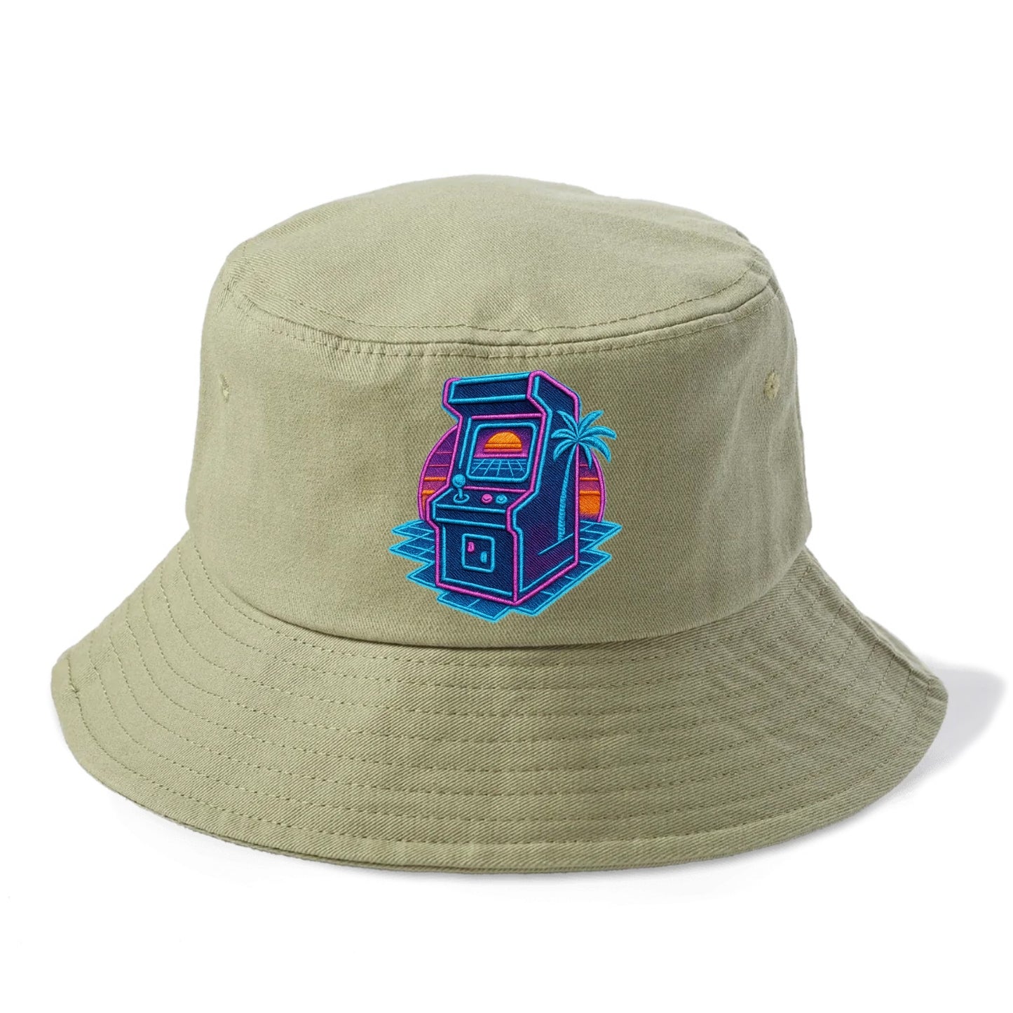 Arcade Machine - Bucket Hat - Army Green