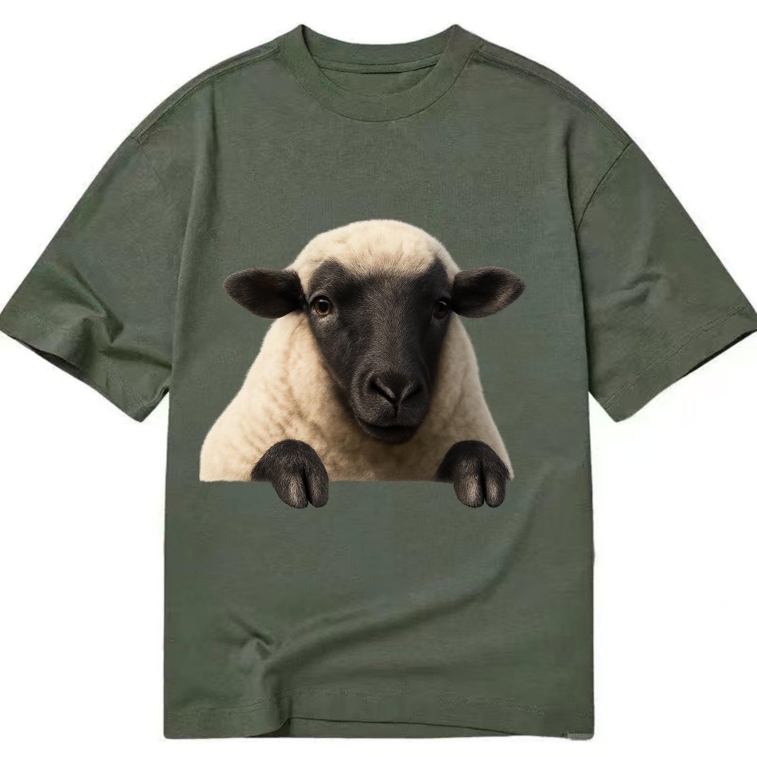 Sheep  - Classic T-shirt - Army Green