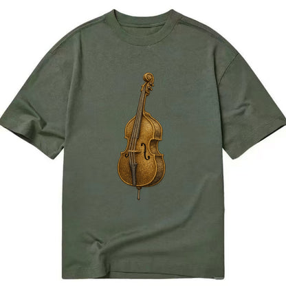 Acoustic Bass  - Classic T-shirt - Army Green