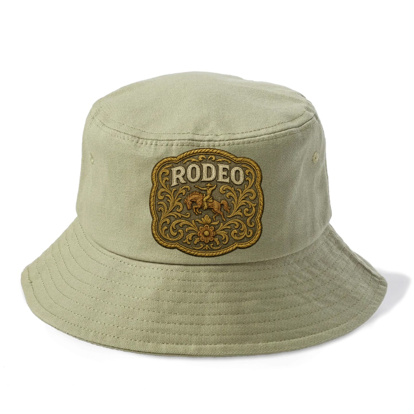 Rodeo Buckle  - Bucket Hat - Army Green