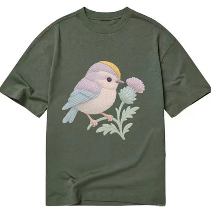 Firecrest Thistle Crown  - Classic T-shirt - Army Green