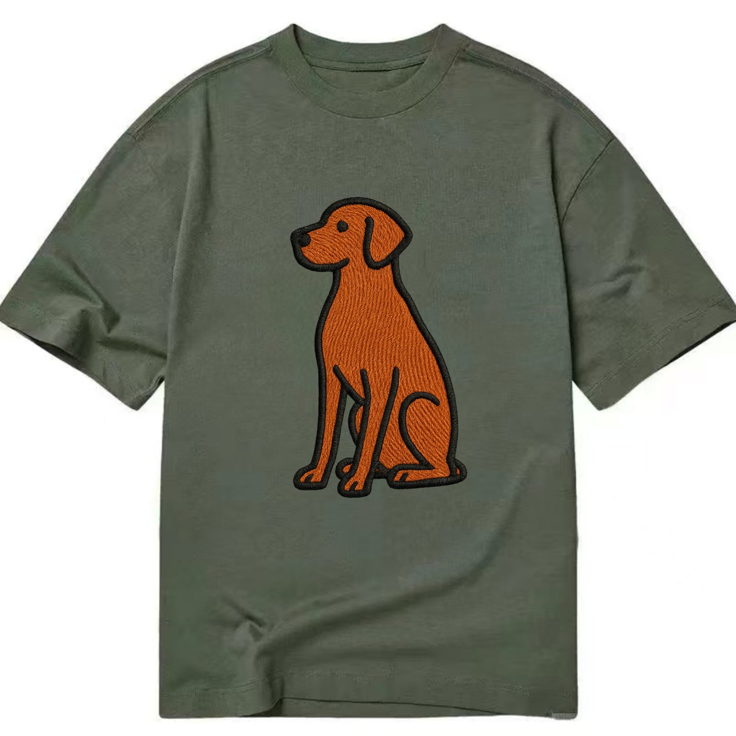Vizsla - Rust colored sitting pose - Cla Classic T-shirt - Army Green