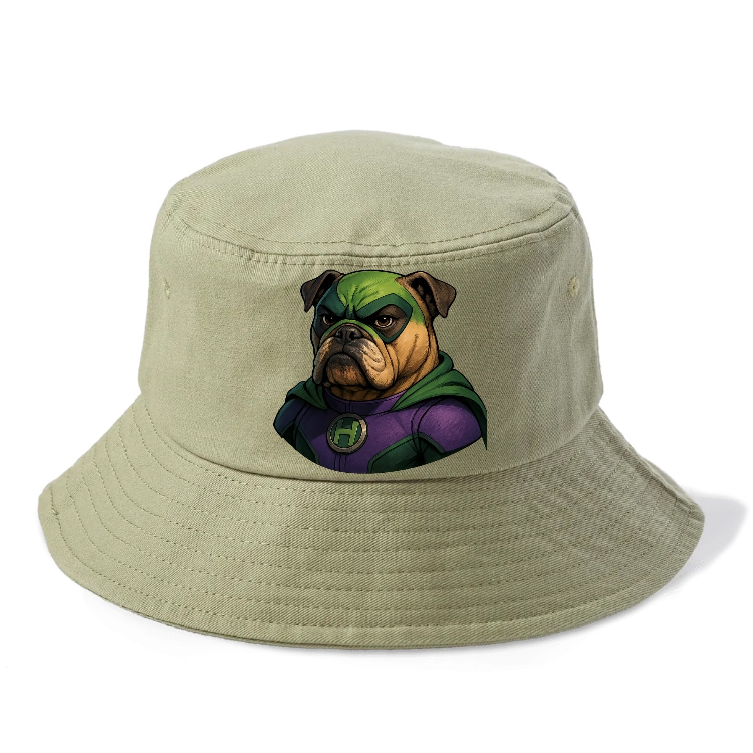 Bulldog Strong Hero  - Bucket Hat - Army Green