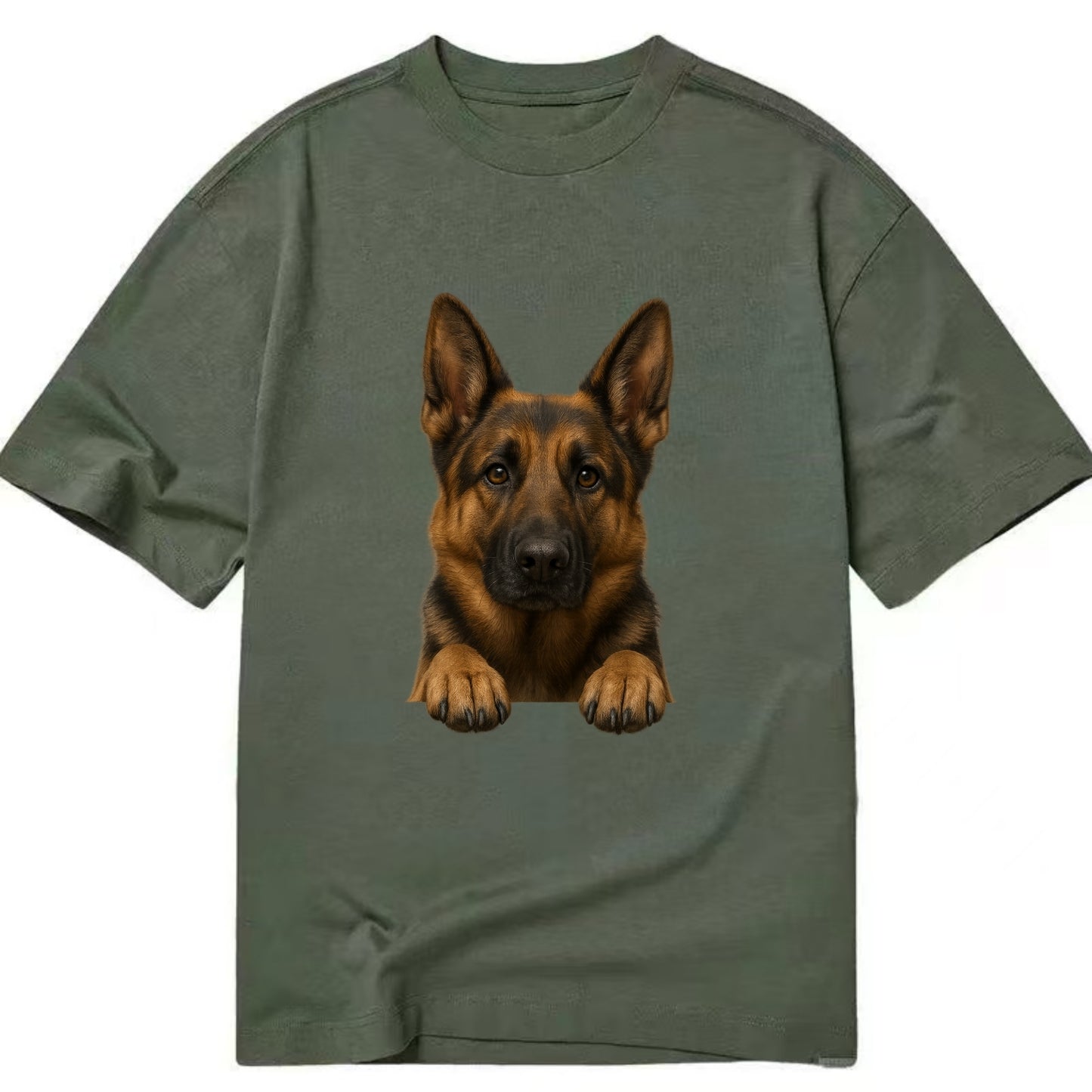 German Shepherd  - Classic T-shirt - Army Green