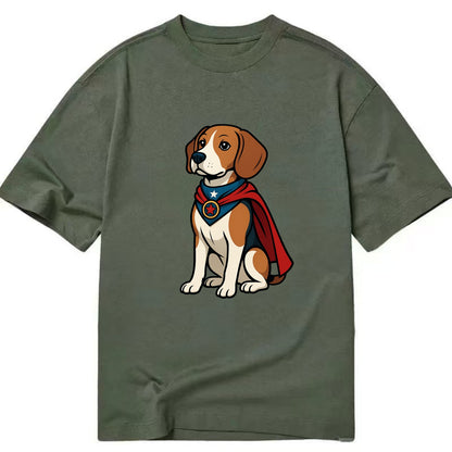 Beagle Patriotic Hero  - Classic T-shirt - Army Green