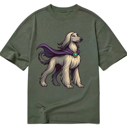Afghan Hound Mystic Hero  - Classic T-shirt - Army Green