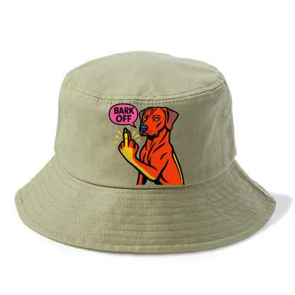 Rhodesian Ridgeback with distinctive ridge on back, athletic muscular paw up - Bucket Hat - Army Green