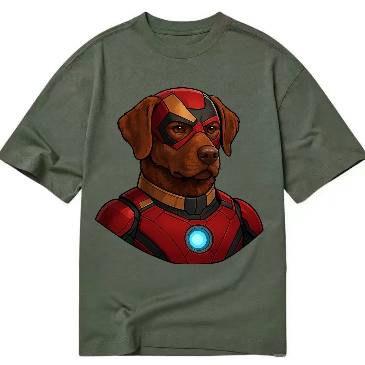 Chesapeake Bay Retriever Loyal Hero  - C Classic T-shirt - Army Green