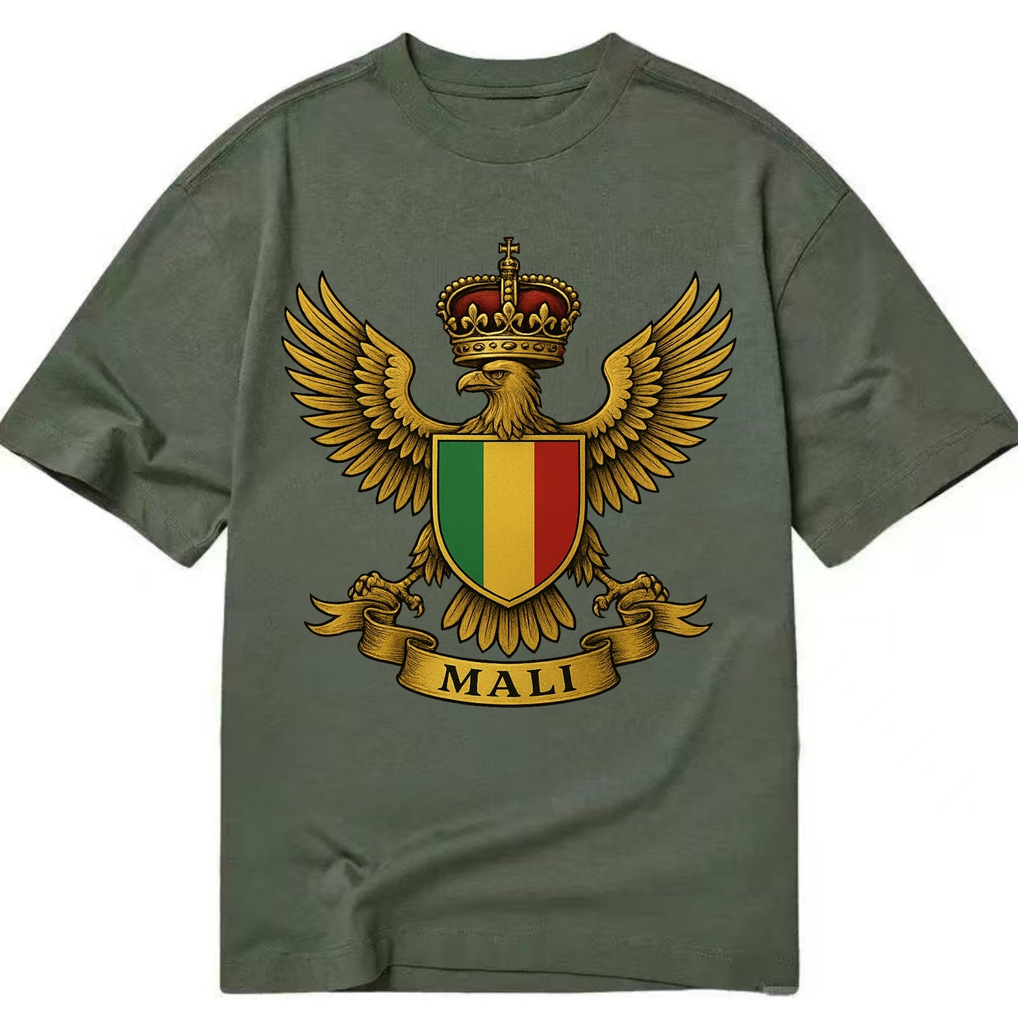 Mali Royal Logo  - Classic T-shirt - Army Green