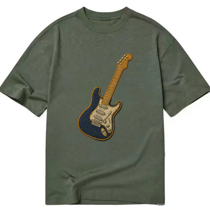 Electric Guitar  - Classic T-shirt - Army Green