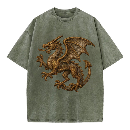 Dragon Silhouette  - Vintage T-shirt