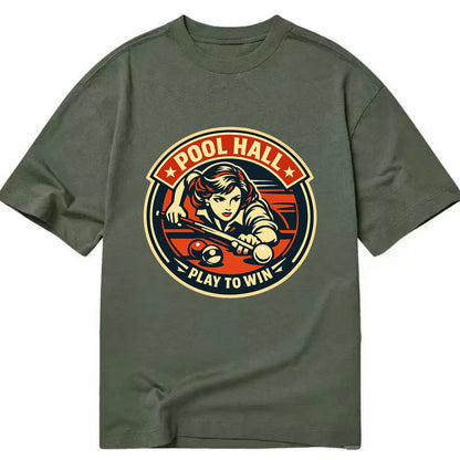 Cue Queen Emblem - Classic T-shirt - Army Green