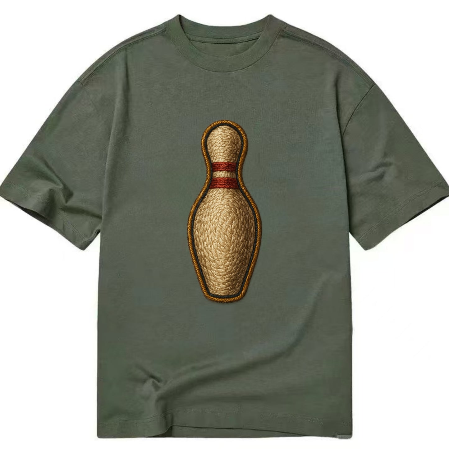 Bowling Pin  - Classic T-shirt - Army Green