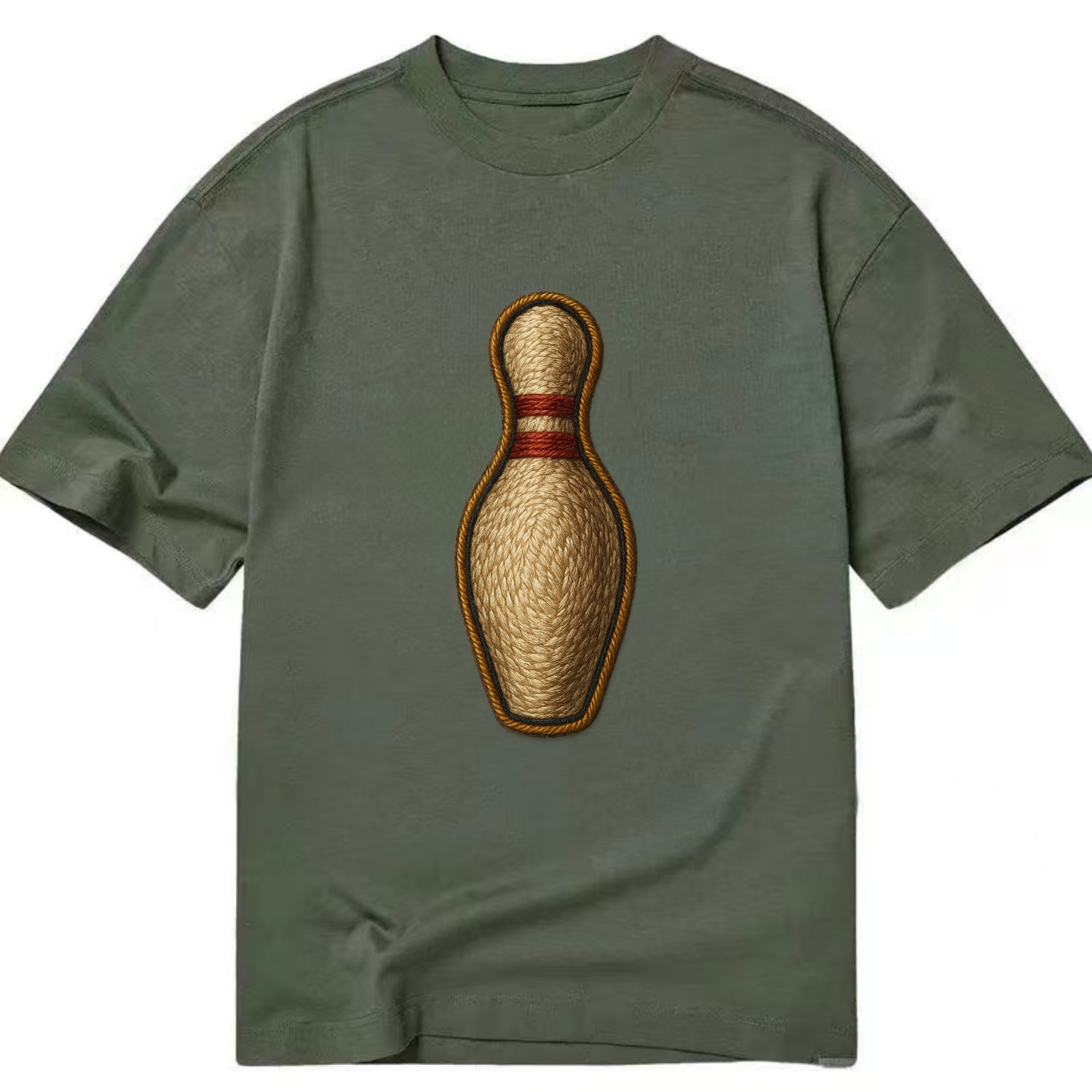 Bowling Pin  - Classic T-shirt - Army Green