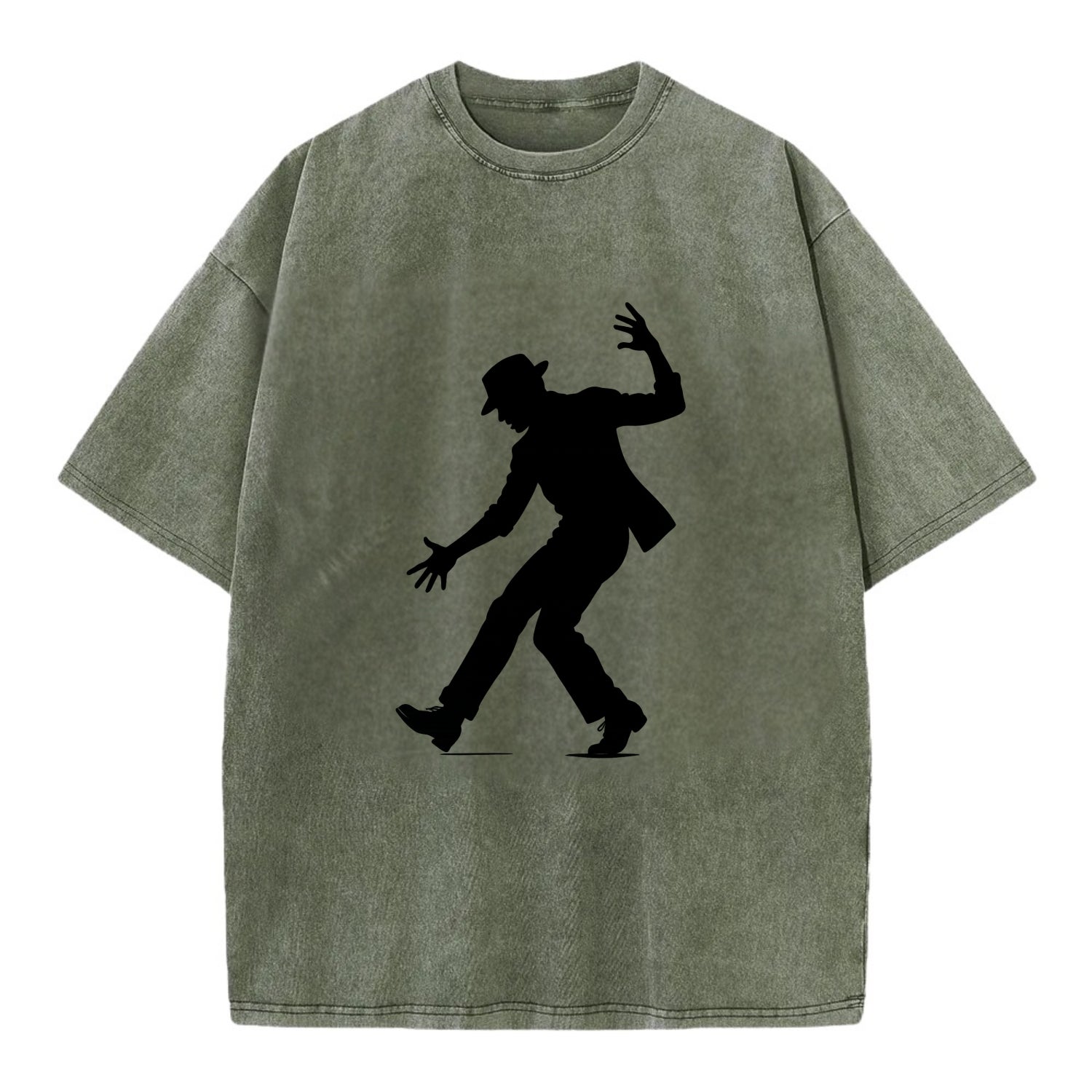 Tap dancer dramatic step - Vintage T-shirt - Army Green