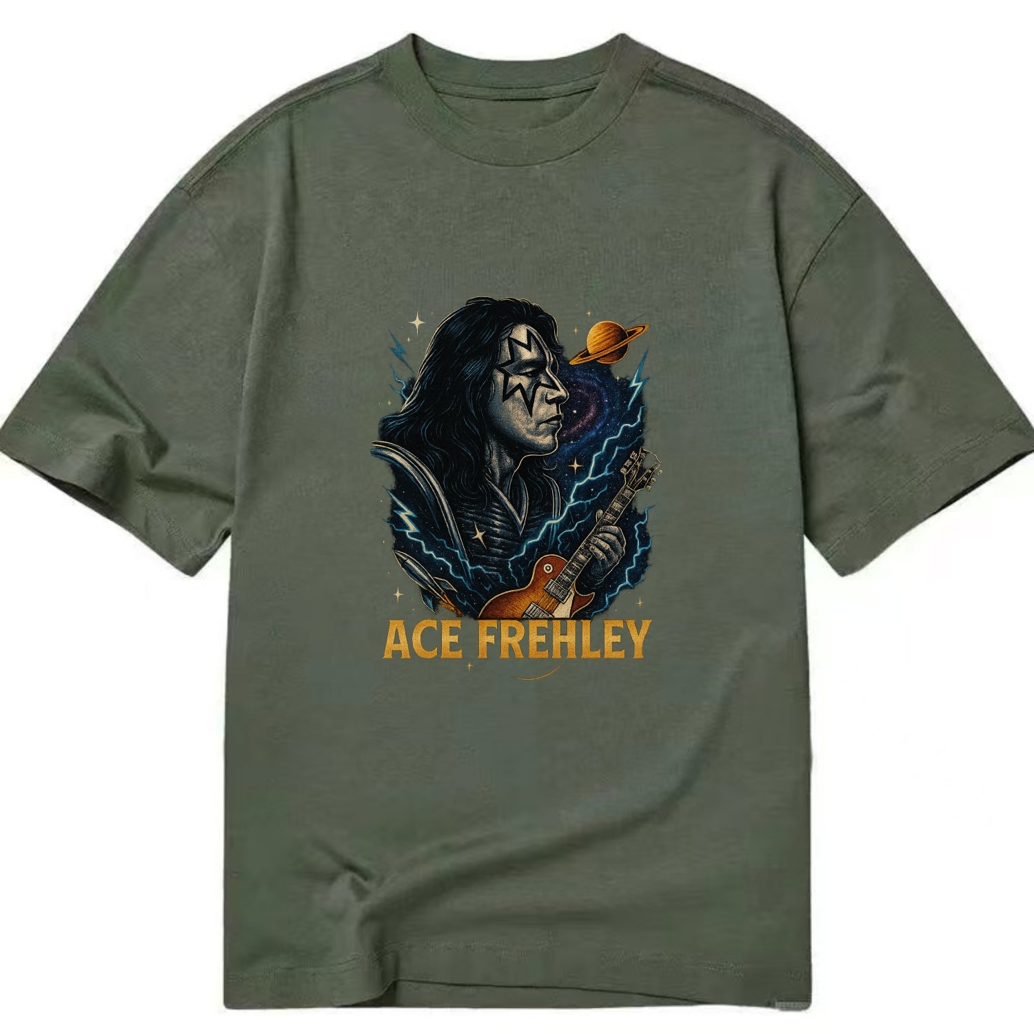 Icon Portrait - Classic T-shirt - Army Green