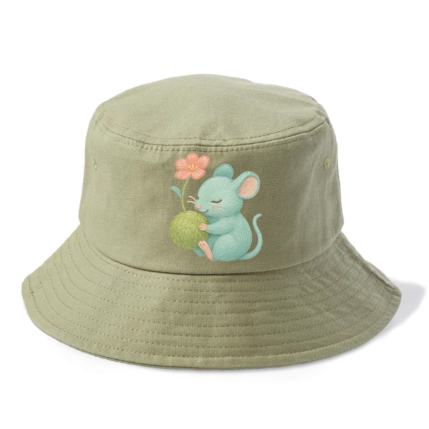 Mint Mouse - Bucket Hat - Army Green