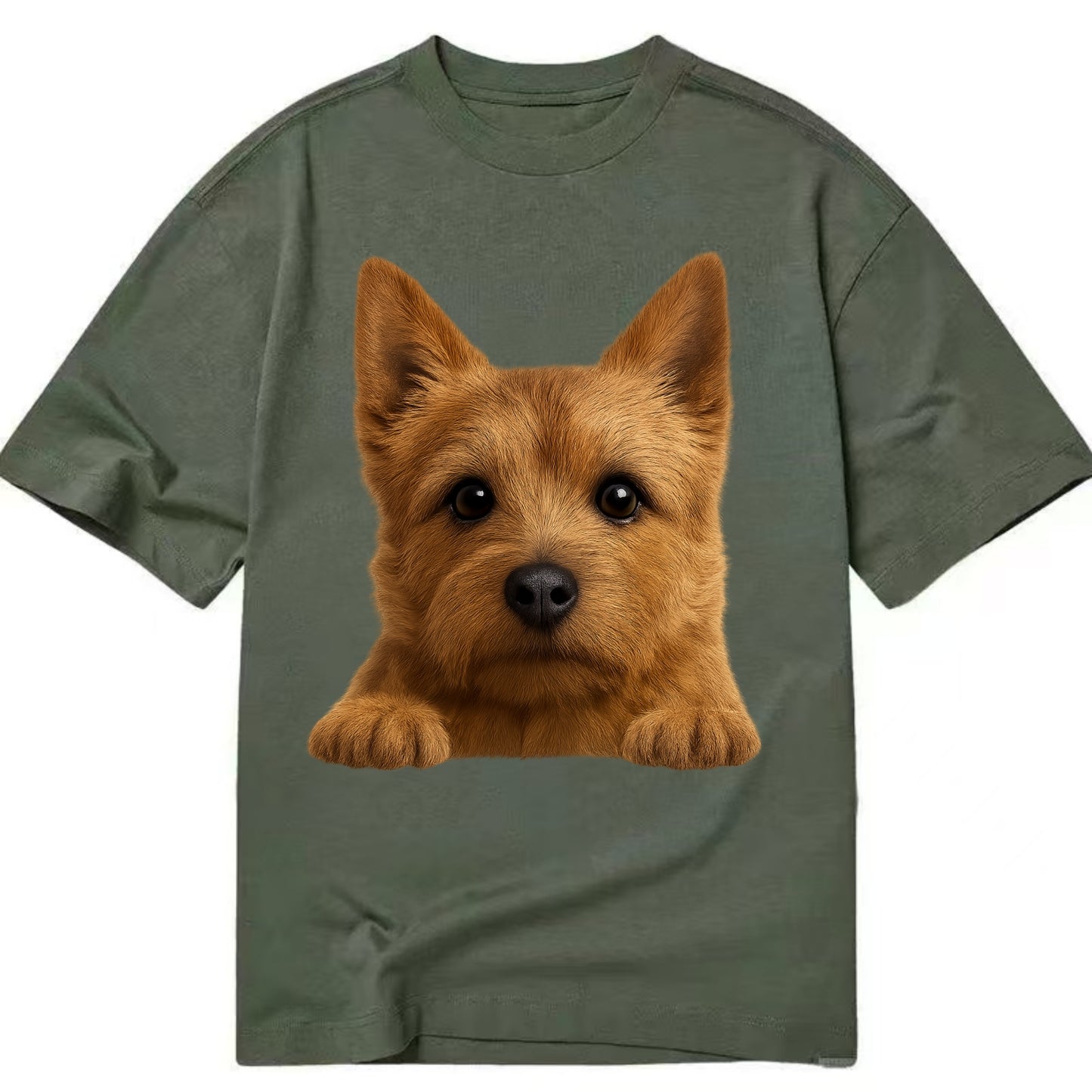Norwich Terrier  - Classic T-shirt - Army Green