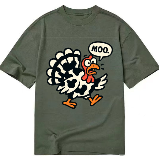 Mooing Turkey - Classic T-shirt - Army Green