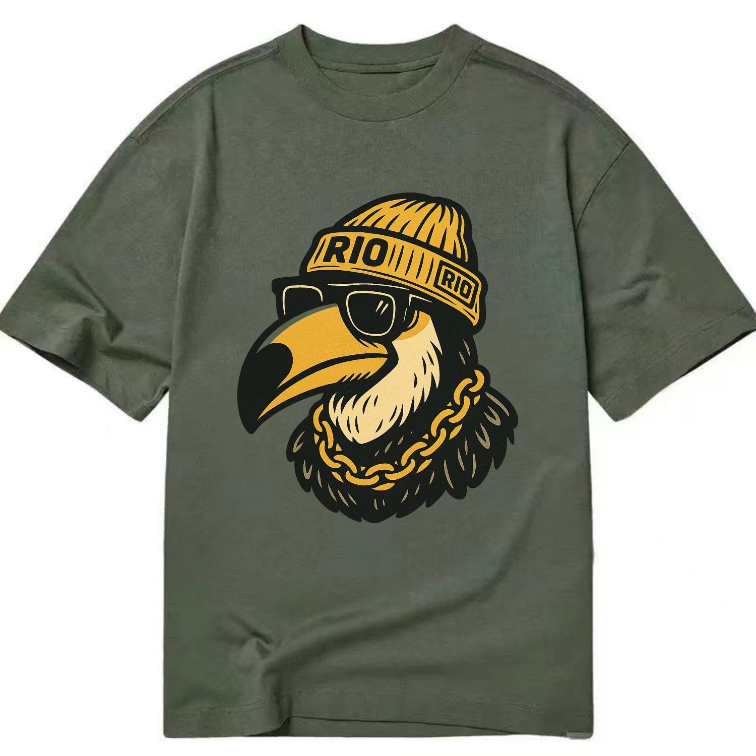 Rio Toucan - Classic T-shirt - Army Green