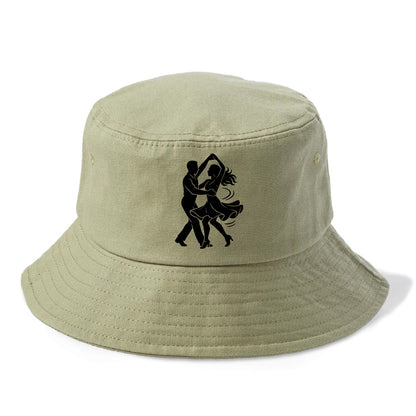 Salsa dancers spinning turn - Bucket Hat - Army Green