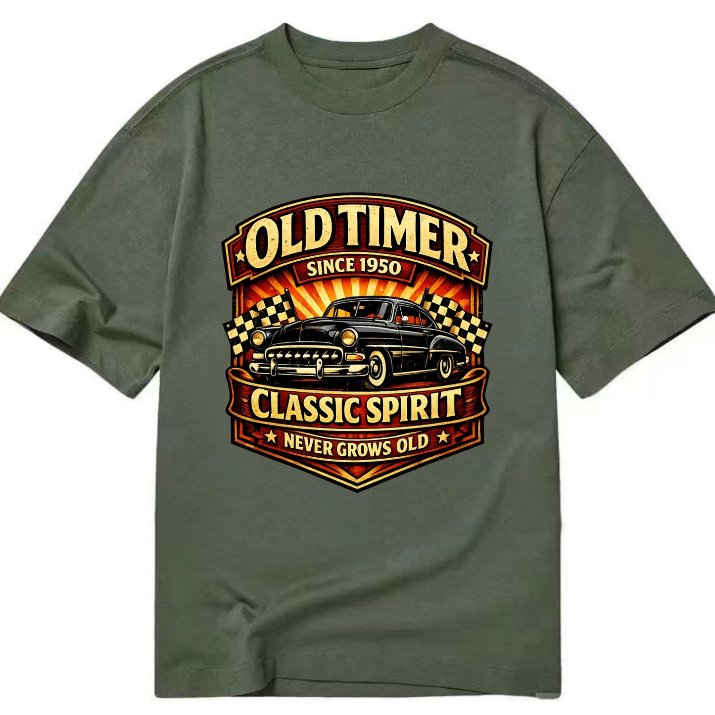 Old Timer Classic Spirit - Classic T-shirt - Army Green