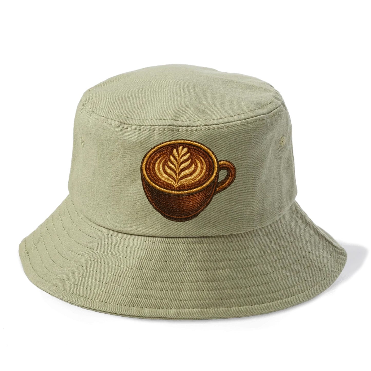 Latte Art  - Bucket Hat - Army Green