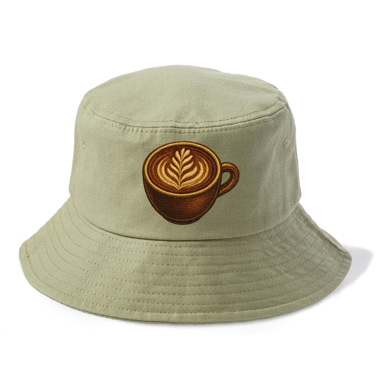 Latte Art  - Bucket Hat - Army Green