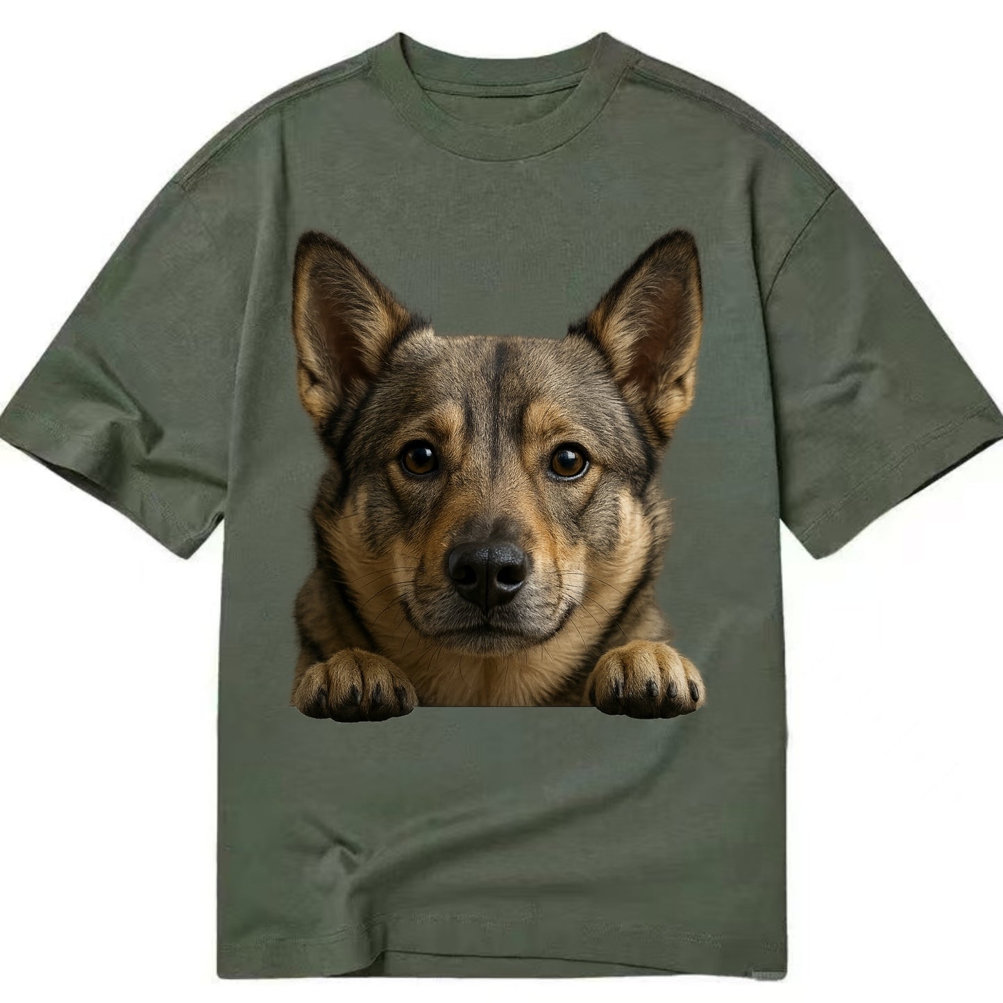 Swedish Vallhund  - Classic T-shirt - Army Green