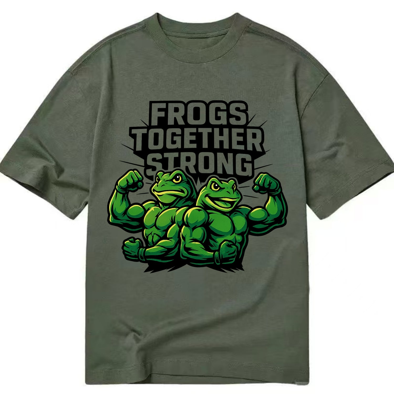 Frogs Together Strong - Classic T-shirt - Army Green